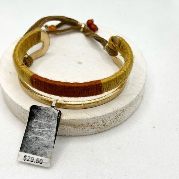 New INC Threaded Bracelet - Picture 1 of 7